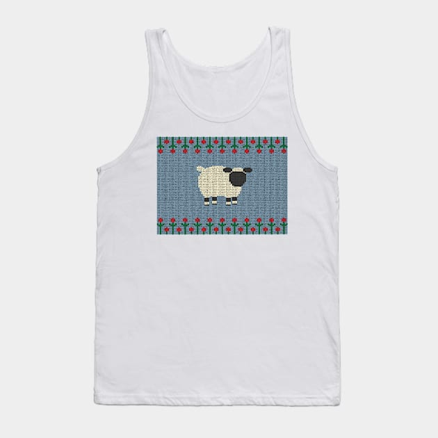 Knitted Sheep Tank Top by charterdisco